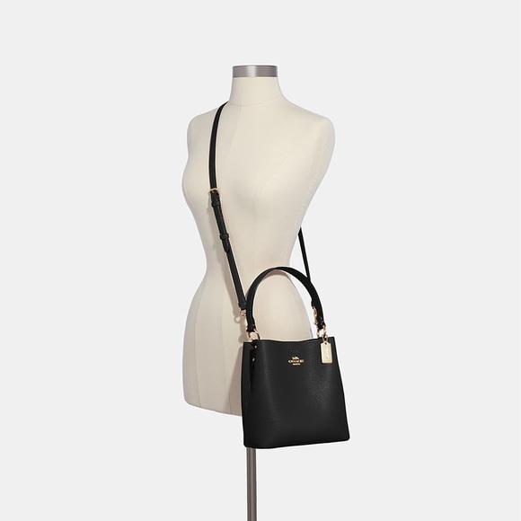 Coach | Town Bucket Bag with Crossbody Strap - Small, Black - Picture 4 of 16